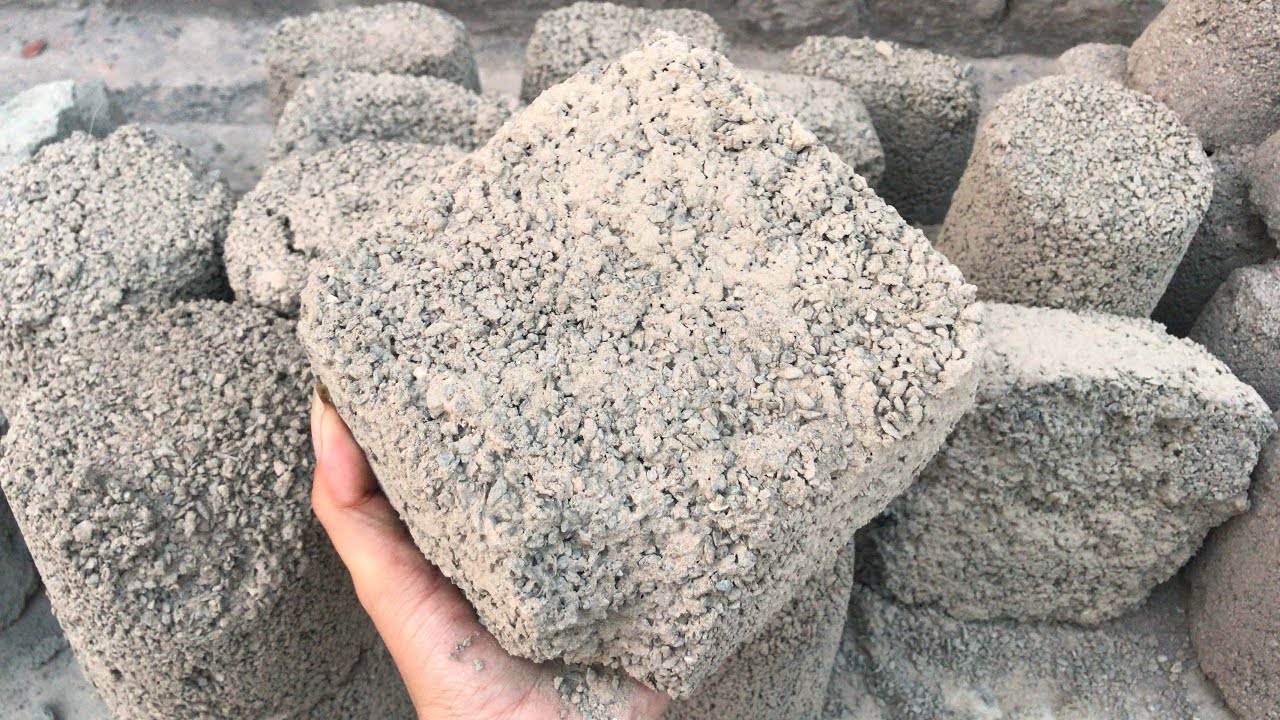 Grey concrete with ocean sand dry floor crumbling 🔥satisfying full crumbling