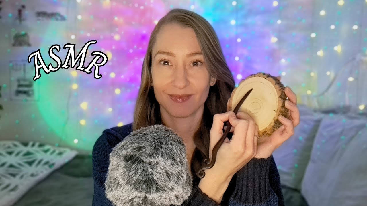 ASMR | Writing & Tracing on Wood 🪵✏️| Relaxation & Sleep 💤