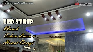 Divideo kali ini saya mau berbagi pengalaman saya sendiri cara menutupi lampu led strip di plafon da. 