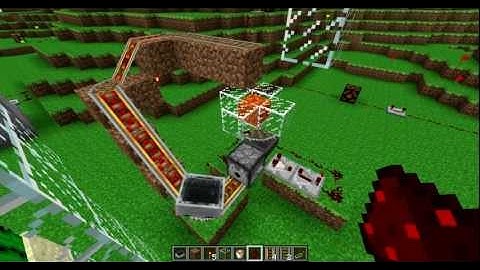 Minecraft - Automatic minecart collector with hoppers