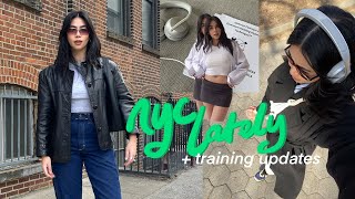 busy in brooklyn! my outfits, hypnotherapist training updates + sober curious era
