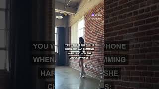 You went to the phone when she was cumming hard — and now she checks PHONES first