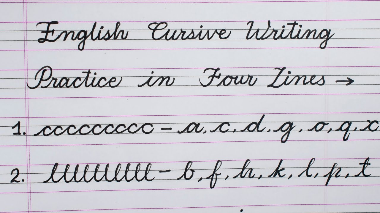 How to improve handwriting | Simple basic strokes for beginners ...