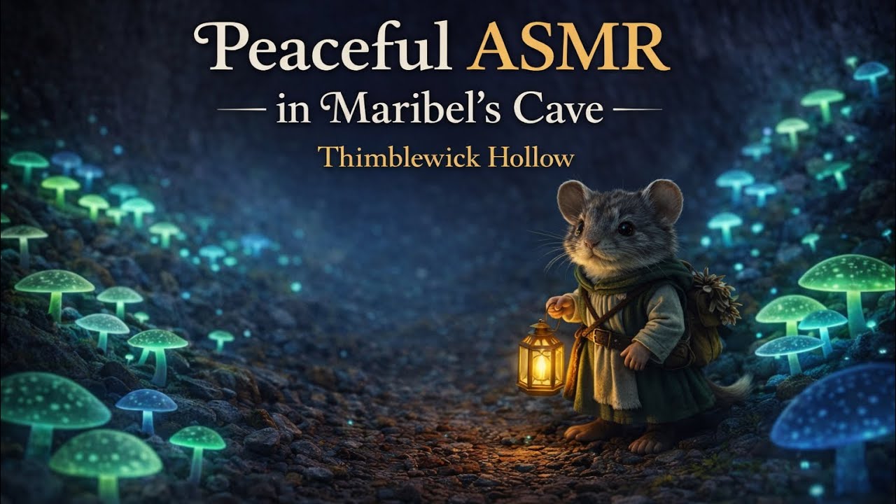 🎧 ASMR: Maribel’s Cave | Footsteps, Dripping Water, Falling Pebbles & Magic | Spring Ambience 