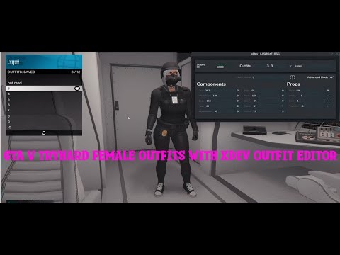 GTA V FEMALE TRYHARD OUTFITS (using xdev outfit editor) LINK FOR XDEV IN COMMENTS!