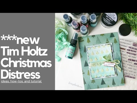 New Tim Holtz Sizzix Christmas 2023 Process Video #timholtz 