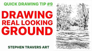 Tip to Draw Real-Looking Ground