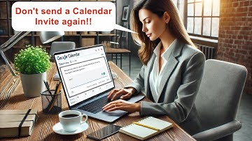 How can I update a calendar invite without sending another email to the guests?
