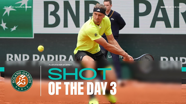 Shot of the day #3 Alexander Zverev | Roland-Garros 2025
