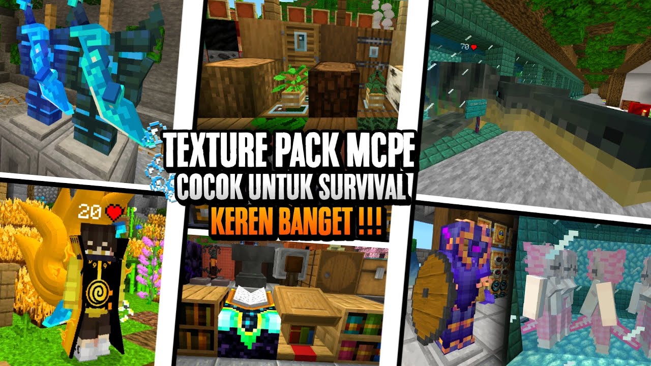TOP 2 TEXTURE PACK COCOK UNTUK SURVIVAL KEREN BANGET - Texture Mcpe 1. ...