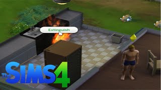 The Sims 4: How To Put Out A Fire 101 (No Commentary)