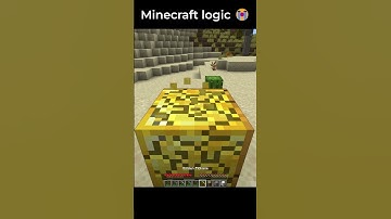 Minecraft LOGIC?! 🤔 🧠 #minecraft #funny