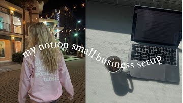 Minimalist Notion Setup for my Small Business | SentibyAbi