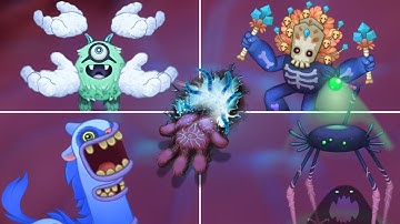 Shadow Islet - All Monsters Sounds and Animations (My Singing Monsters)
