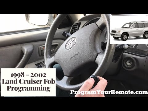 How to program a Toyota Land Cruiser remote key fob 1998 - 2002