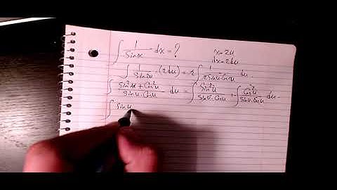 How to integrate 1/sinx, integration by substitution, indefinite integral, calculus