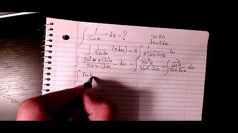 How to integrate 1/sinx, integration by substitution, indefinite integral, calculus