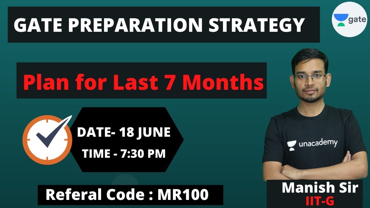 GATE Preparation Strategy & Plan for last 7 months by Manish Sir - YouTube