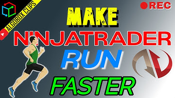 Day Trading Tips: How To Make NinjaTrader Run Faster | ALGOBOX