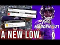 Madden NFL 21 Is Hot Garbage. The Worst User Reviewed Game On MetaCritic