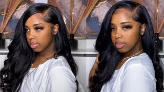 How To : Easy Side Part Quick Weave | Beginner Friendly | Natural Quick Weave