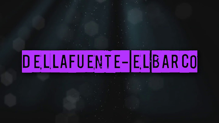 Dellafuente - El barco (LETRA)