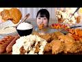 직접만든 크리스피치킨 타르타르소스 치폴레소스 소세지 깍두기 먹방 Crispy Chicken with Egg mayo sauce/Chipotle Koreanfood Mukbang