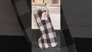 Our Christmas stockings didn’t have our names on them, so I fixed that and I’ll teach you too!