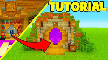 Minecraft Tutorial: How To Make A Hidden Base Inside a Nether Portal
