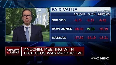 Treasury Secretary Mnuchin weighs in Peter Thiel's Google accusations