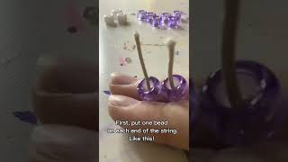 How to make a fun fidget with beads!!!  #art #kandi #ponybeads #craft #viral