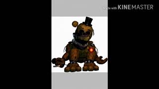Nightmare old animatronics #3| Nightmare old golden Freddy|Speededit
