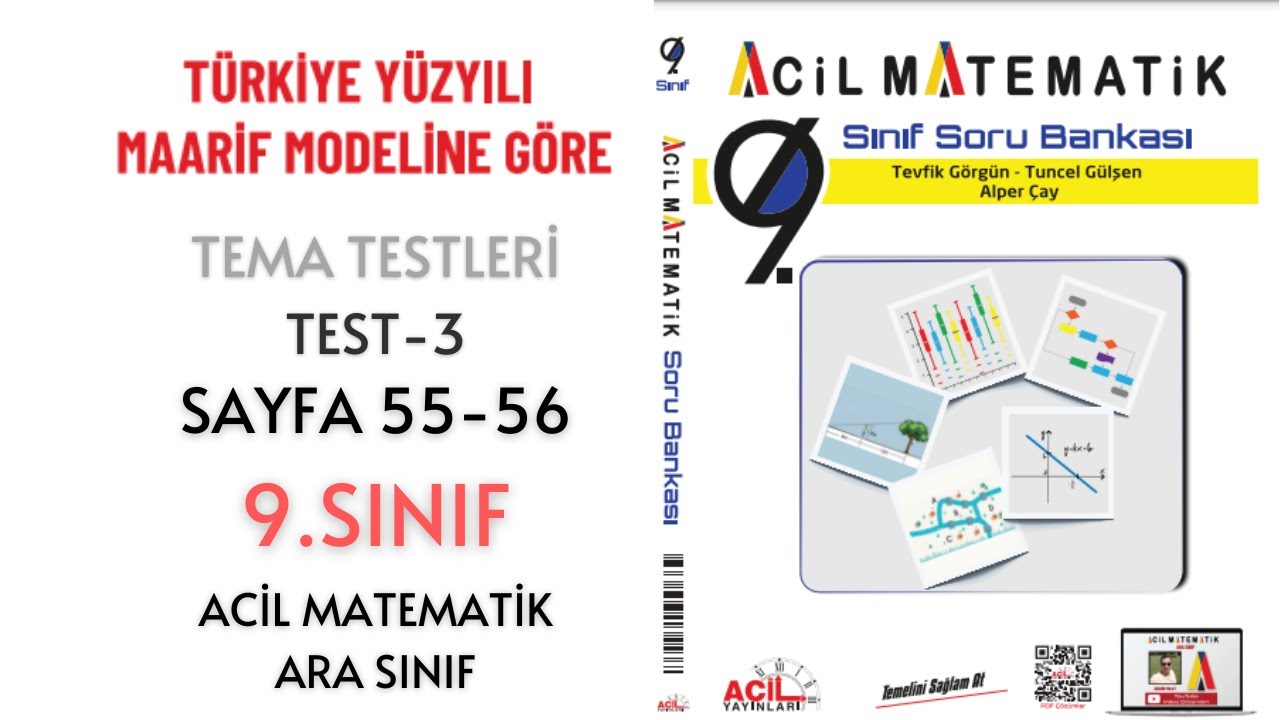 9.Sınıf Soru Bankası 1.TEMA Testleri 3.Test (Sayfa 55-56)