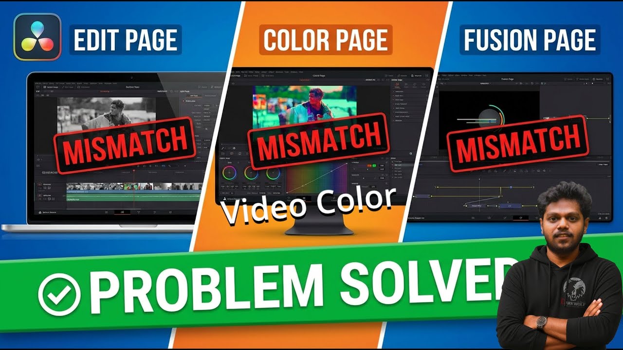 Color Mismatching problem in edit page color page and fusion page of ...