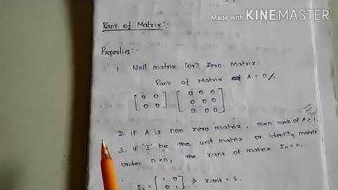 Shortcut for Rank of Matrix & Properties of Determinant / Trb /Tneb / Engg Maths/ Tamil