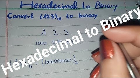 Hexadecimal to Binary, Hexadecimal to Binary Conversion in Urdu