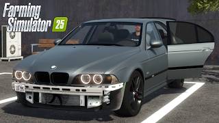 FS25 - BMW 530D 5-Series E39 (ROLL) - NEW CAR MOD for Farming Simulator 2025 ROLEPLAY FS25
