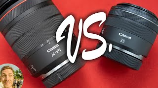 Lens Showdown: Canon RF 35mm f/1.8 vs. RF 24105mm f/4  Which Is Right for You? | EOS R Lens Review