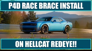 RACE BRACE INSTALL ON HELLCAT REDEYE FROM PER4MANCE DEVELOPMENT!!