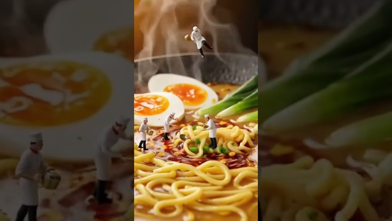 Tiny Chefs vs Giant Ramen 🍜👨‍🍳 | Mini World Cooking Adventure