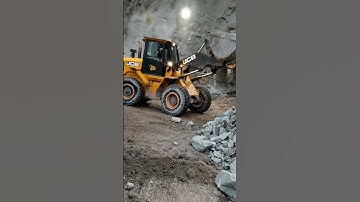 Hard rock mucking with JCB loader.. #shortvideo #viral #viralvideo #tunnel #video #shorts #short