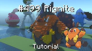 How to build a Pokémon Pignite statue in Minecraft (Tutorial)