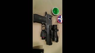 600 fps Desert Eagle pellet gun chrony test after non-blowback mod FAIL