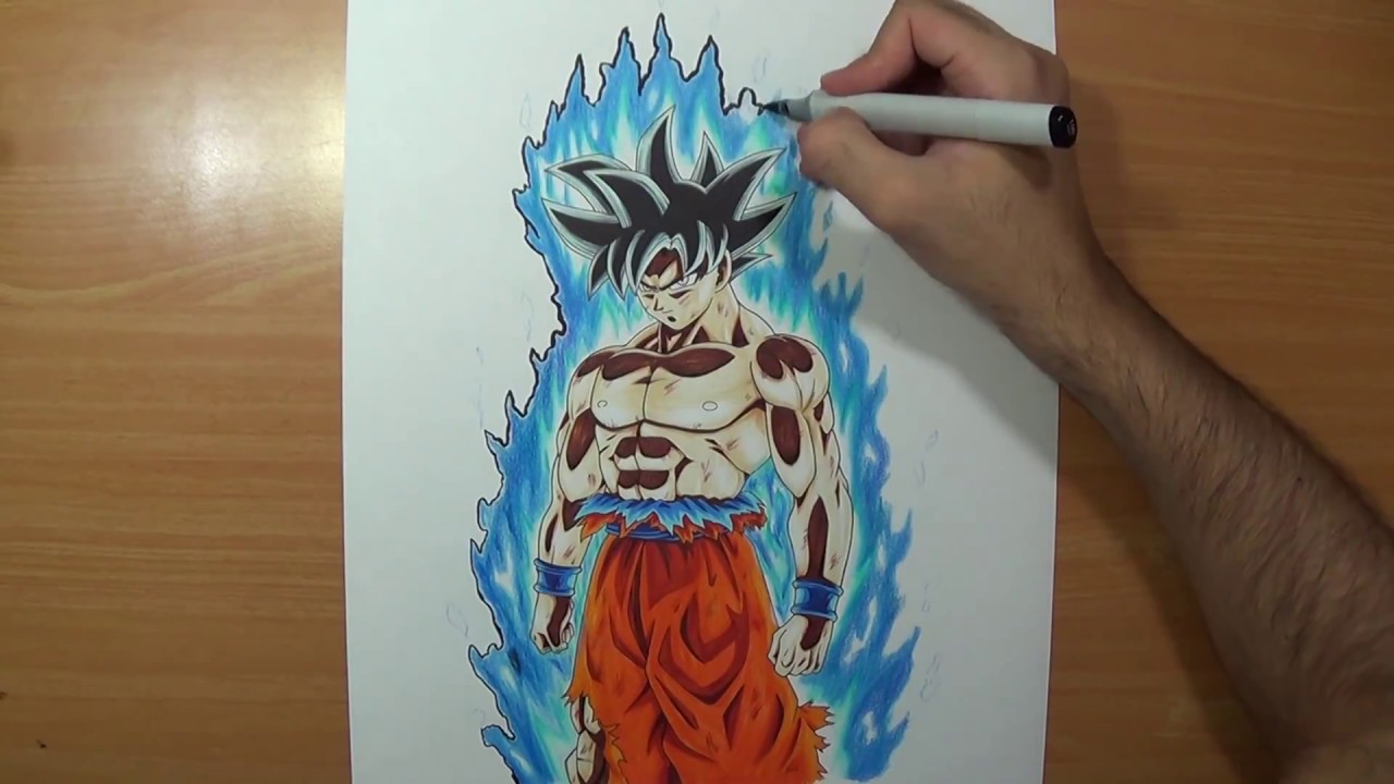 vẽ goku ultra instinct quá ngầu - youtube