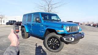 2024 Jeep Wrangler Sahara 4Xe | Start Up, Walkaround, Trail Rated Course, Test Drive and Review