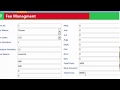 Fees Managment Software in microsoft access in hindi