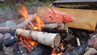 Loimulohi Finnish Smoked Planked Salmontrout Blazed Salmon