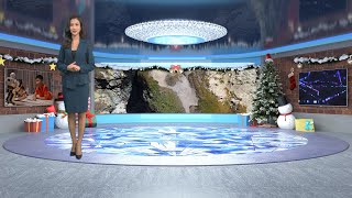 4K Christmas Virtual Set 02 for vMix | Festive Studio Backgrounds for Live Streaming