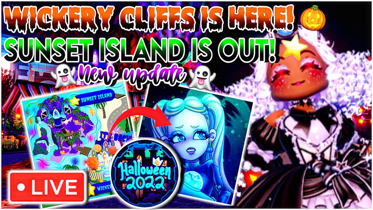 🔴(LIVE ) Royale High WICKERY CLIFFS IS OUT! LETS PLAY TOGETHER!! 👻 