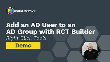 Add an AD User to an AD Group with Right Click Tools Builder